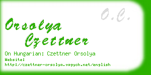 orsolya czettner business card